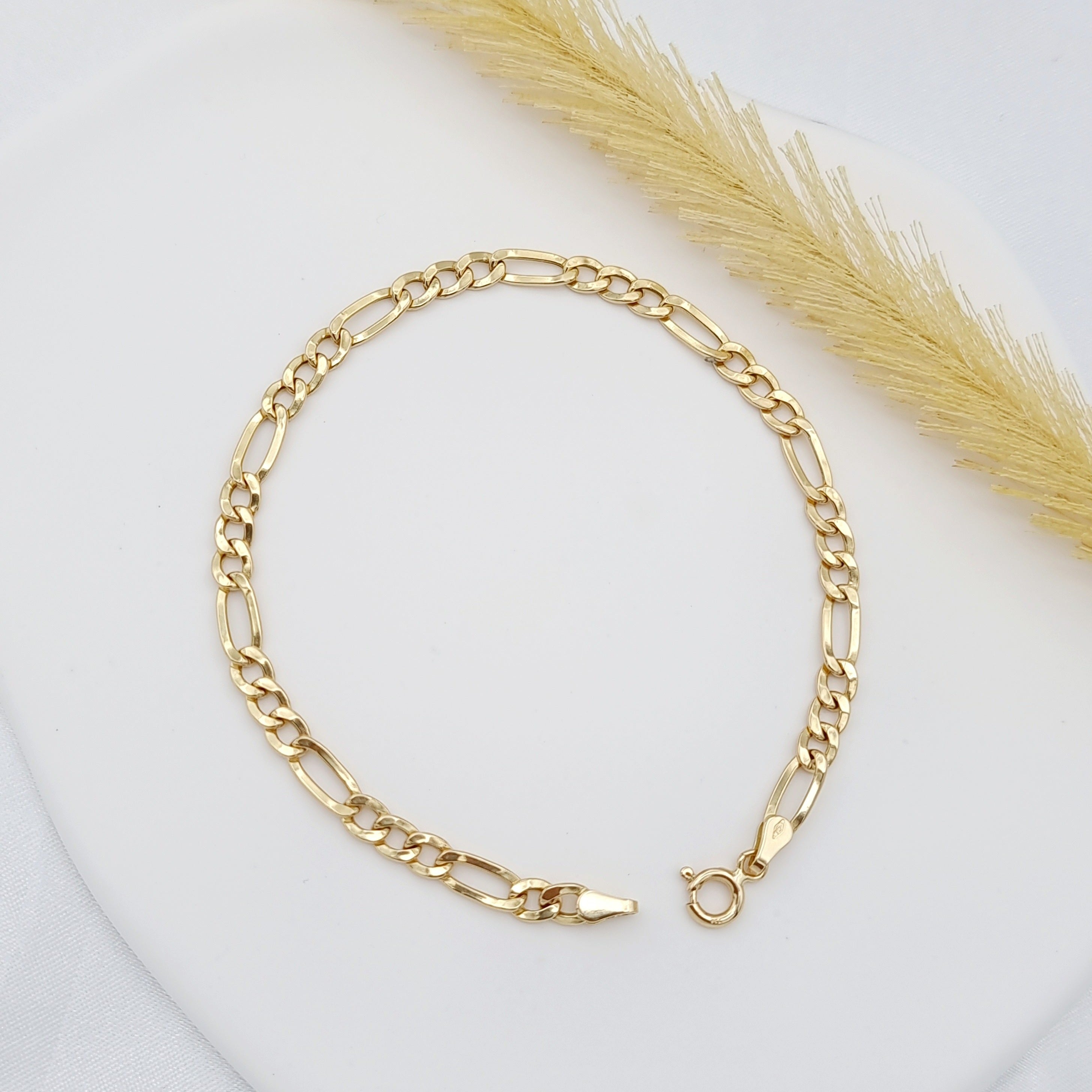 18K Pure Gold Link Bracelet