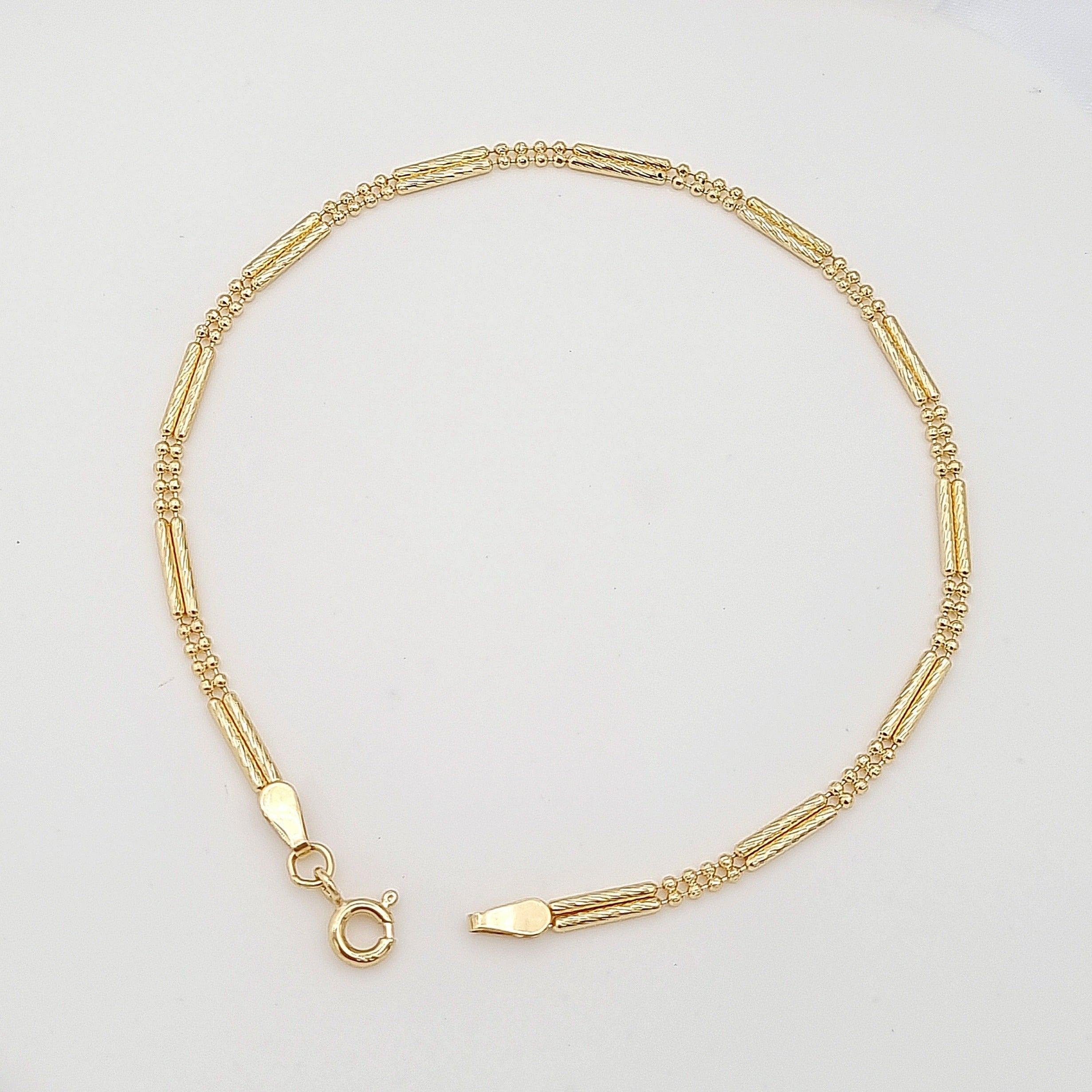 18K Pure Gold 2 Layer Bracelet