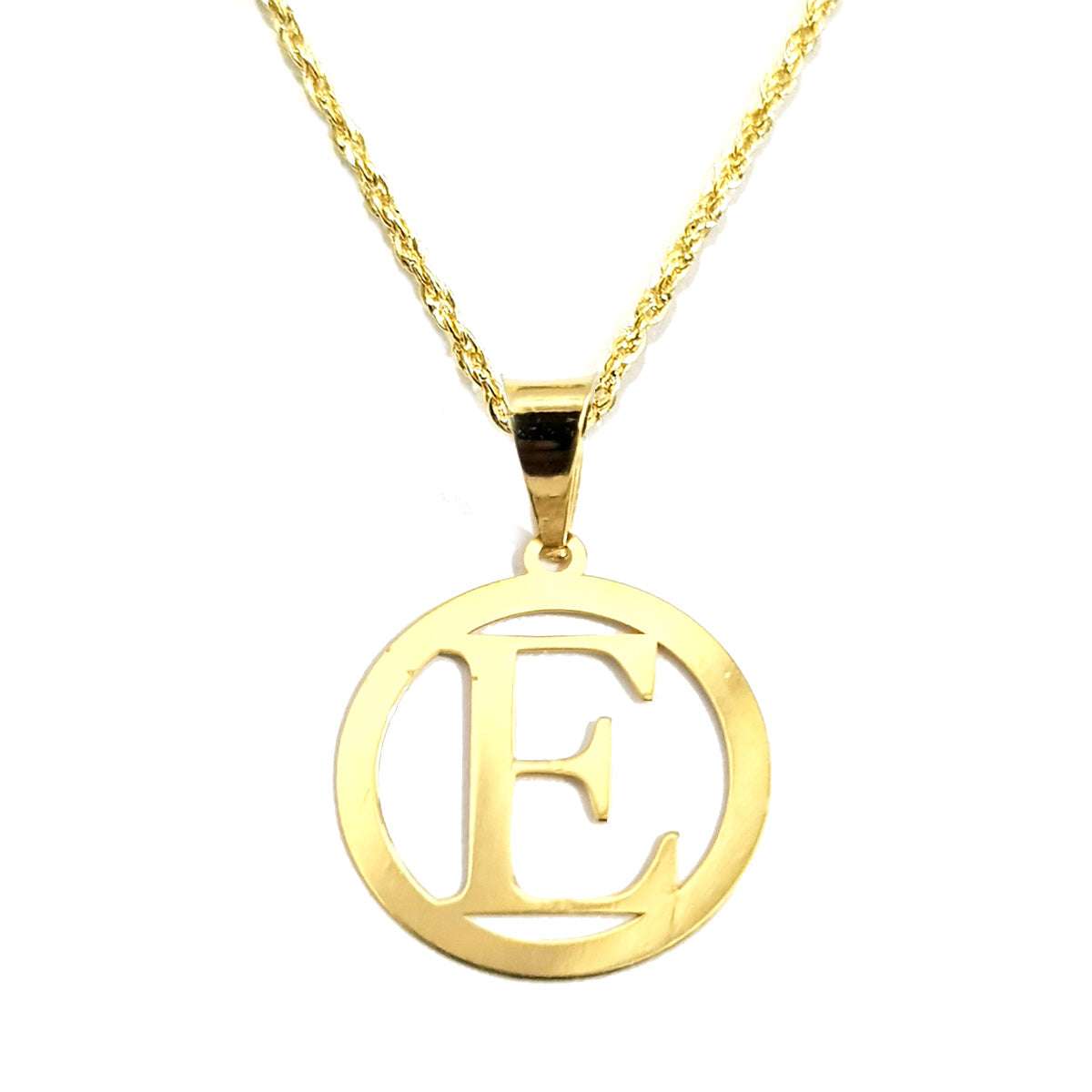 18K Pure Gold Letter E Design Necklace Gold Necklace For Women 18K 18k-pure-gold-letter-e-design-necklace-gold-necklace-for-women-18k