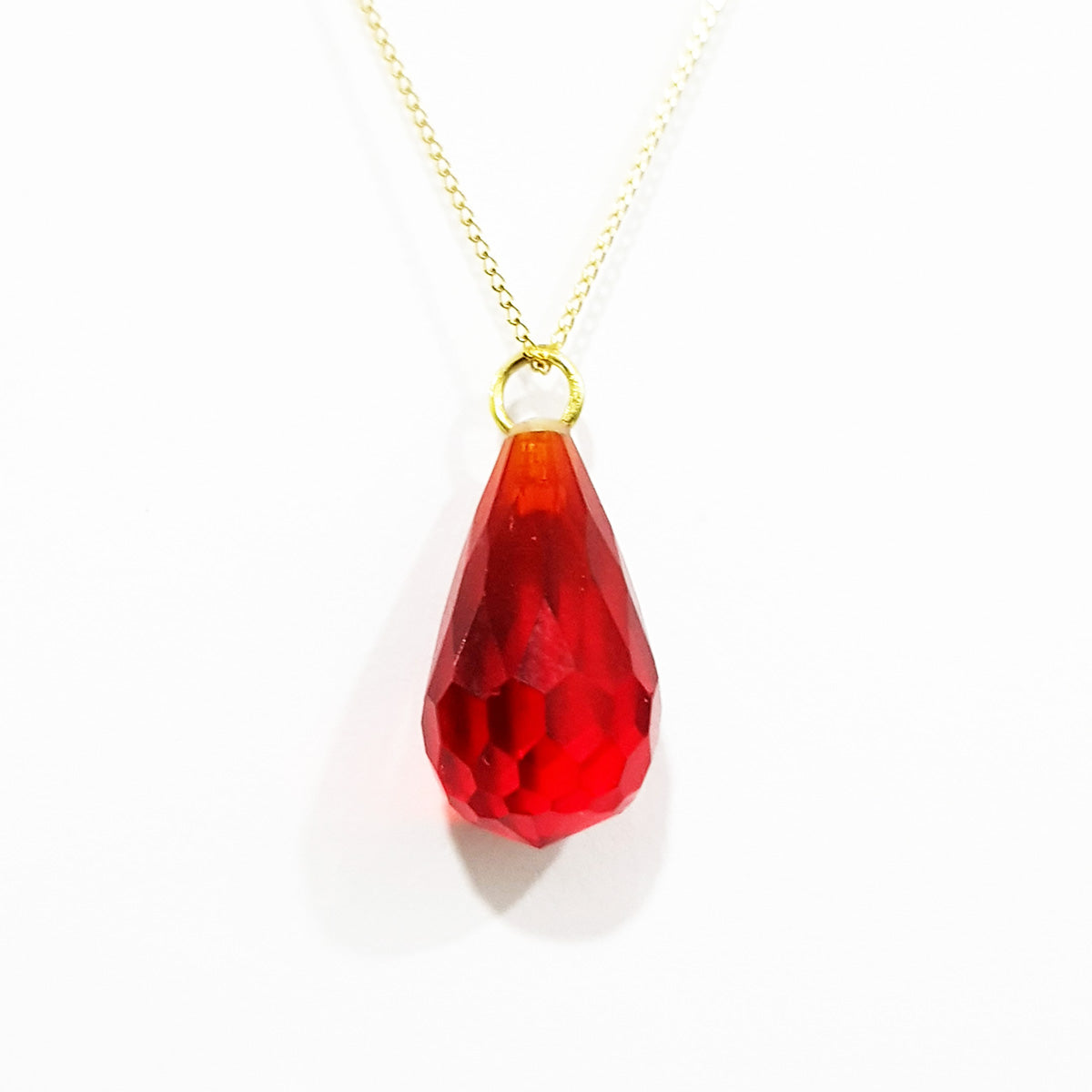 18K Pure Gold Gem Necklace