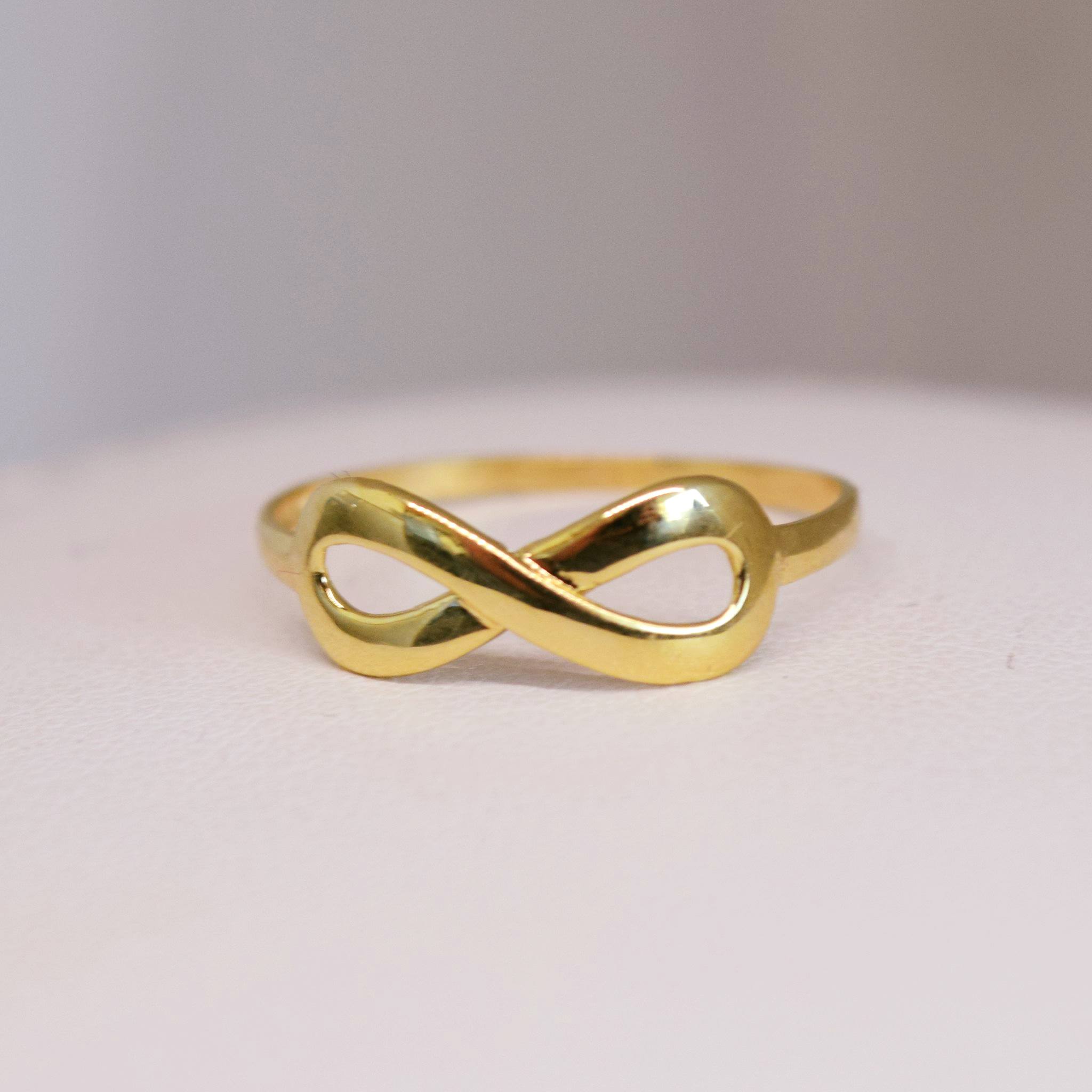 18K Pure Gold Infinity Ring | 18K Gold Rings | Engagement Rings – Tala ...