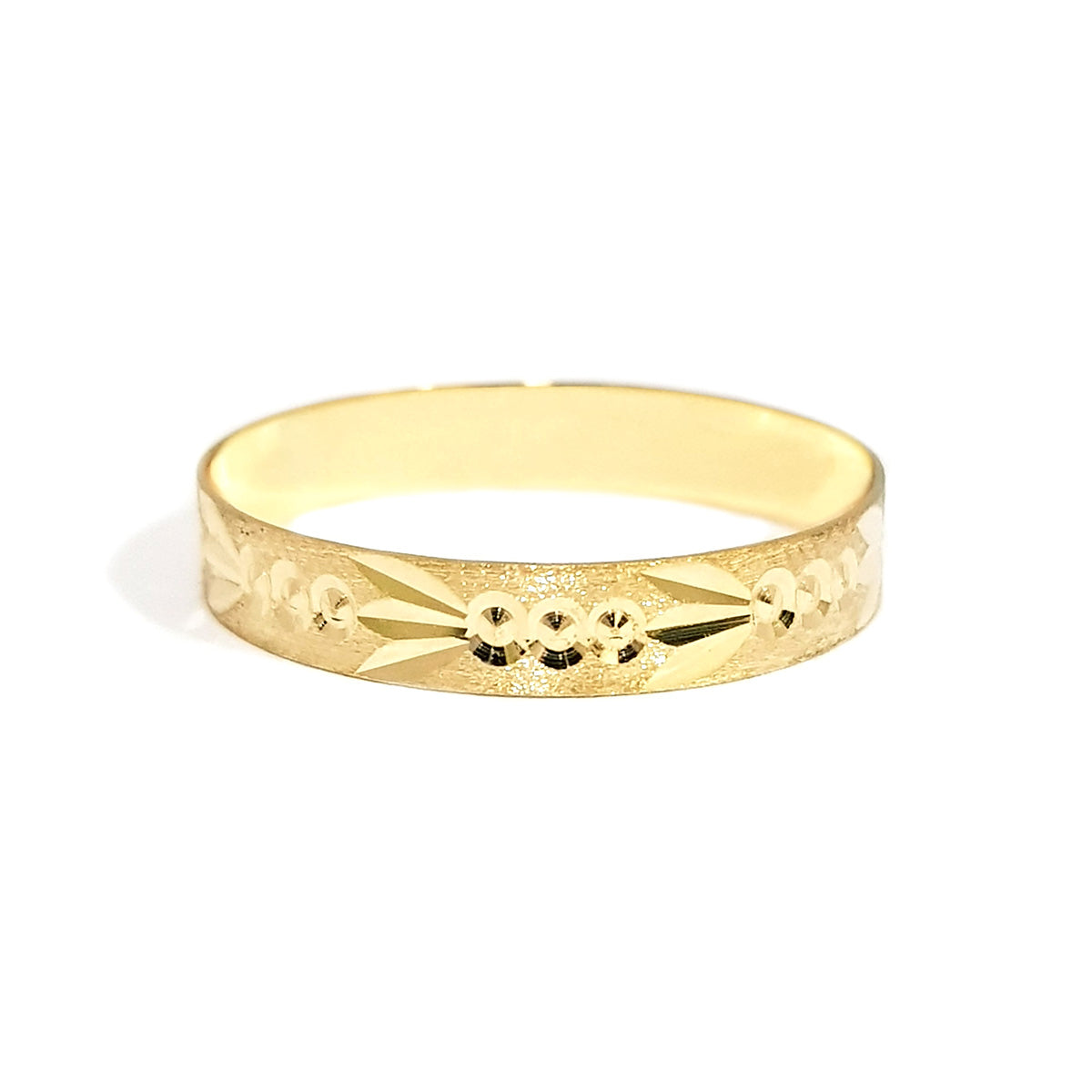 18K Pure Gold Elegant Design Couple Ring