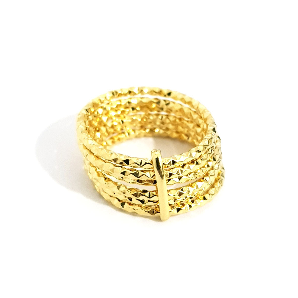 18K Pure Gold Stacking Ring