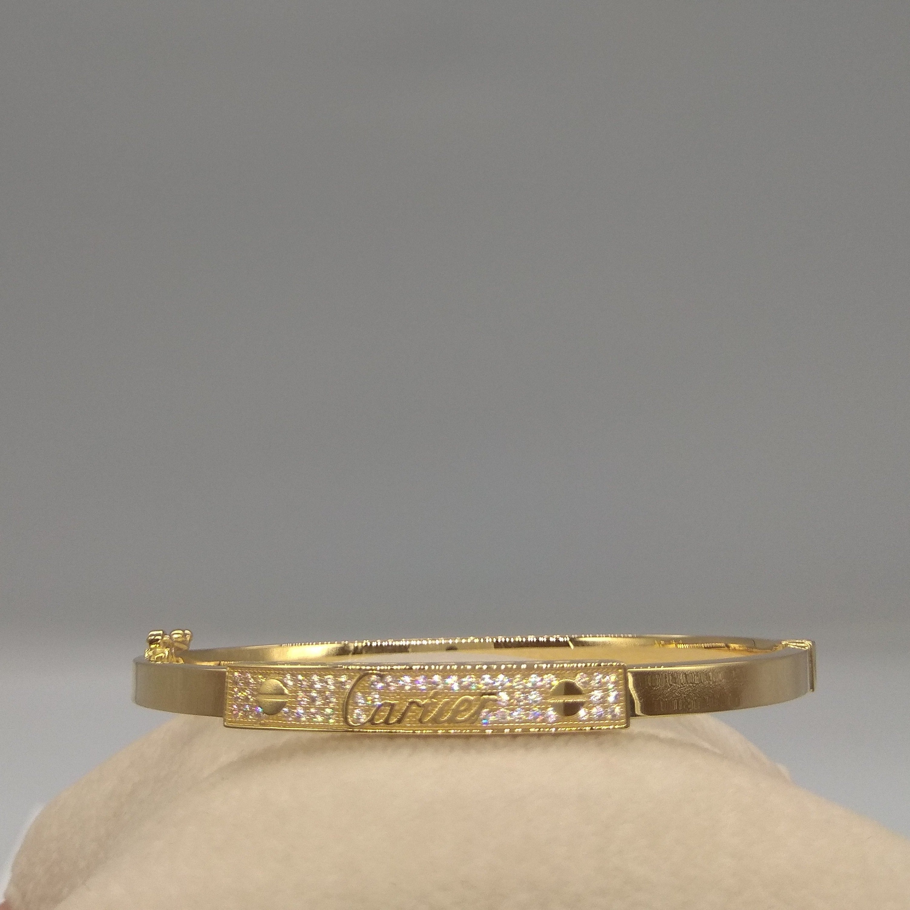 18K Pure Gold C.R Bangle