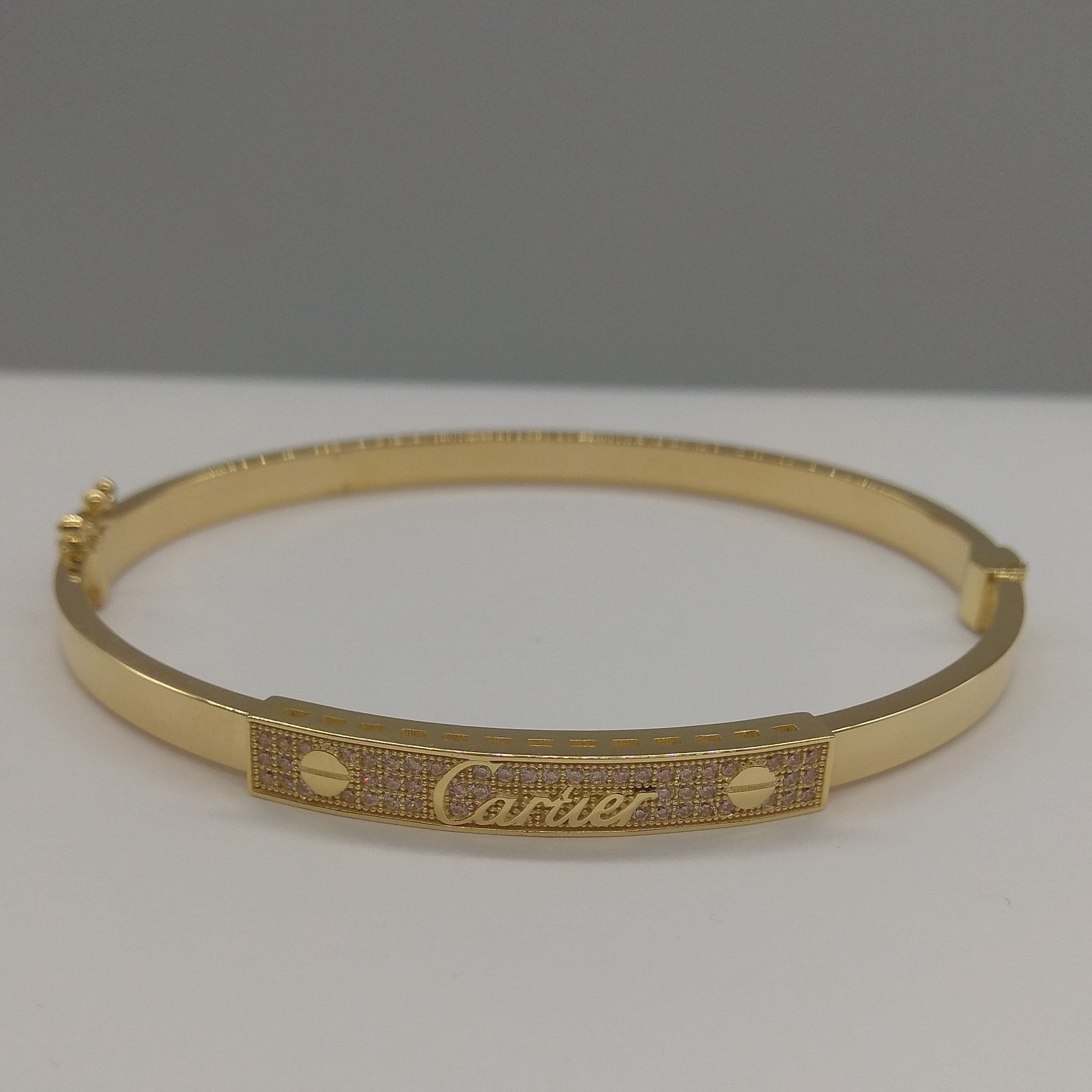 18K Pure Gold C.R Bangle