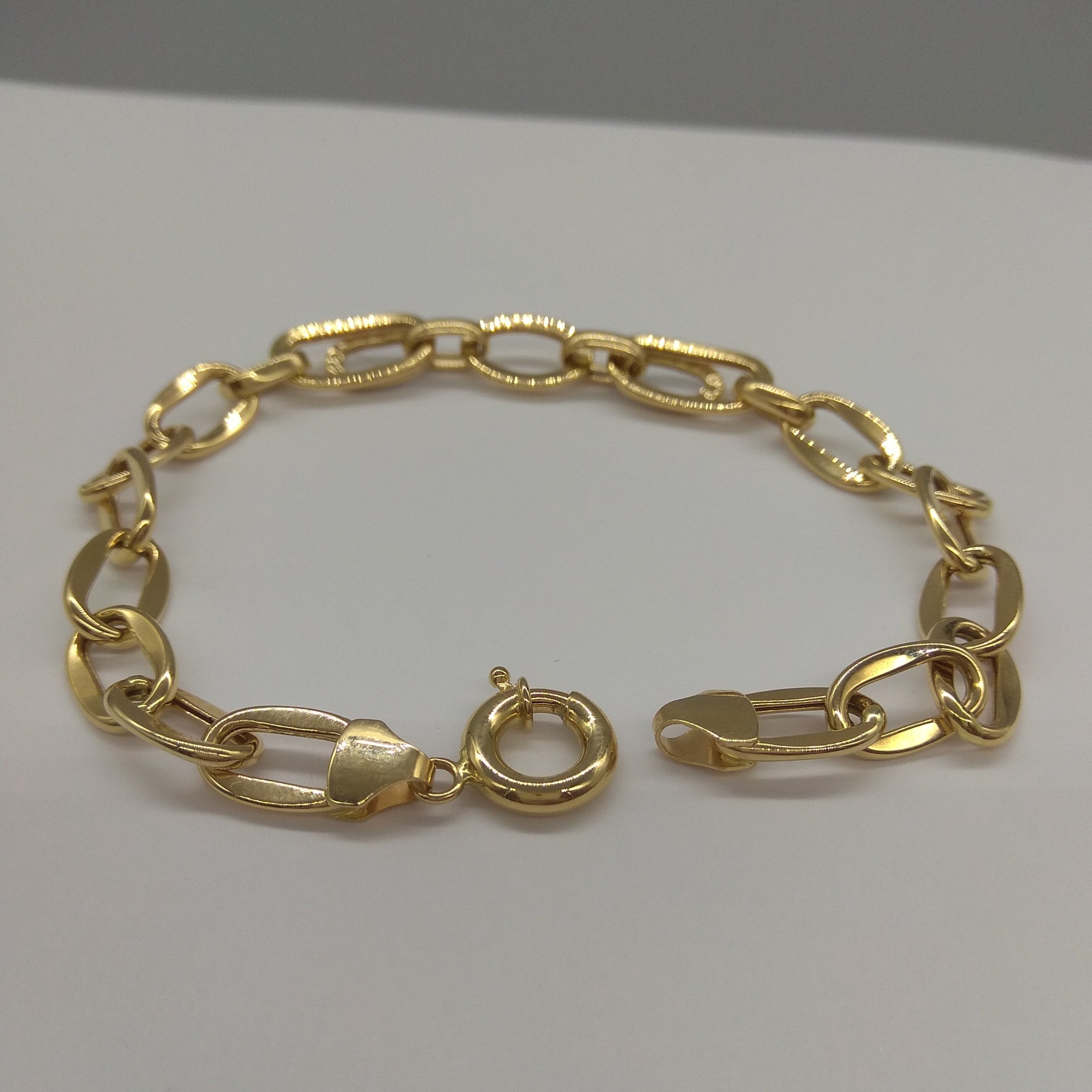 18K Pure Gold Elegant Link Bracelet