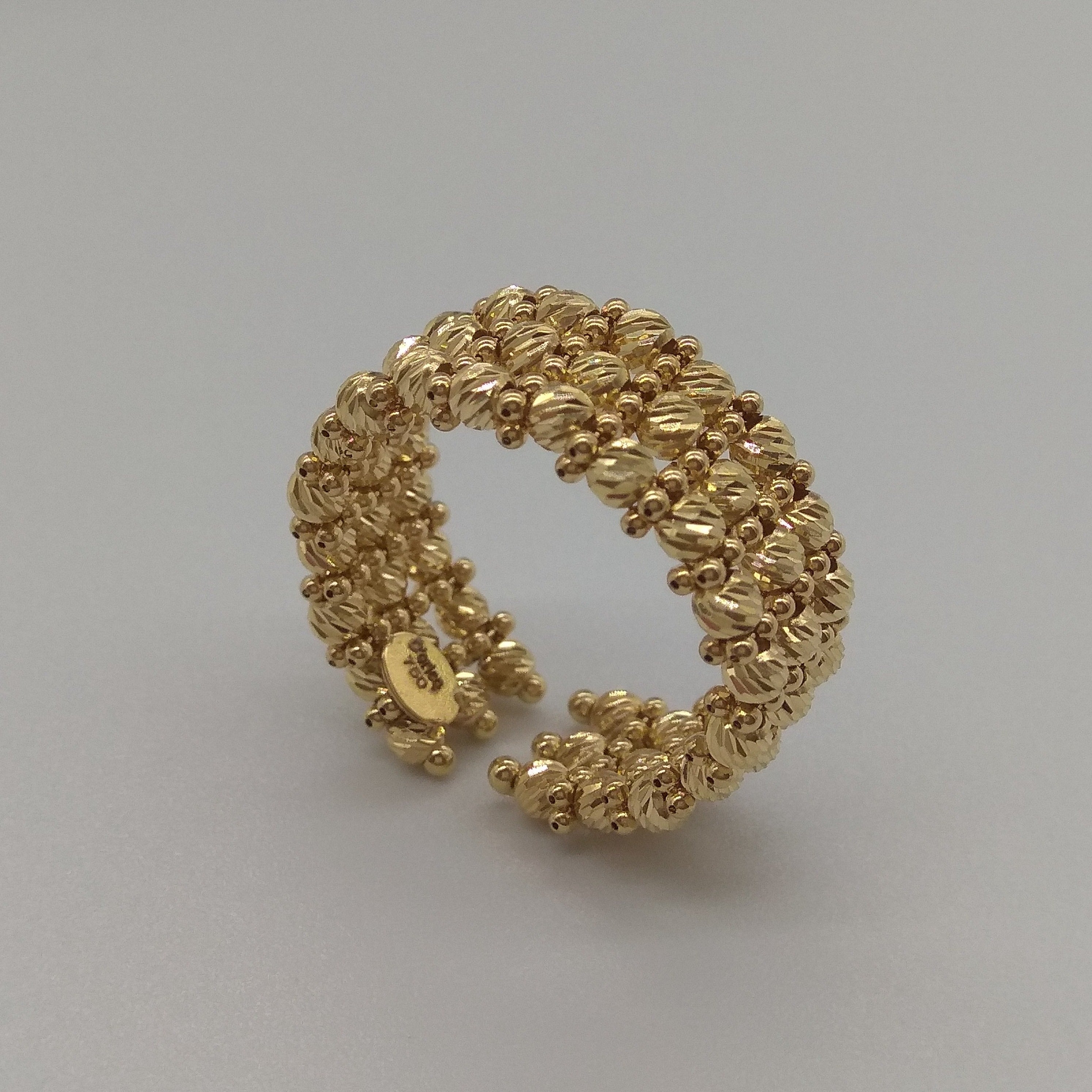 18K Pure Gold Seed Ring