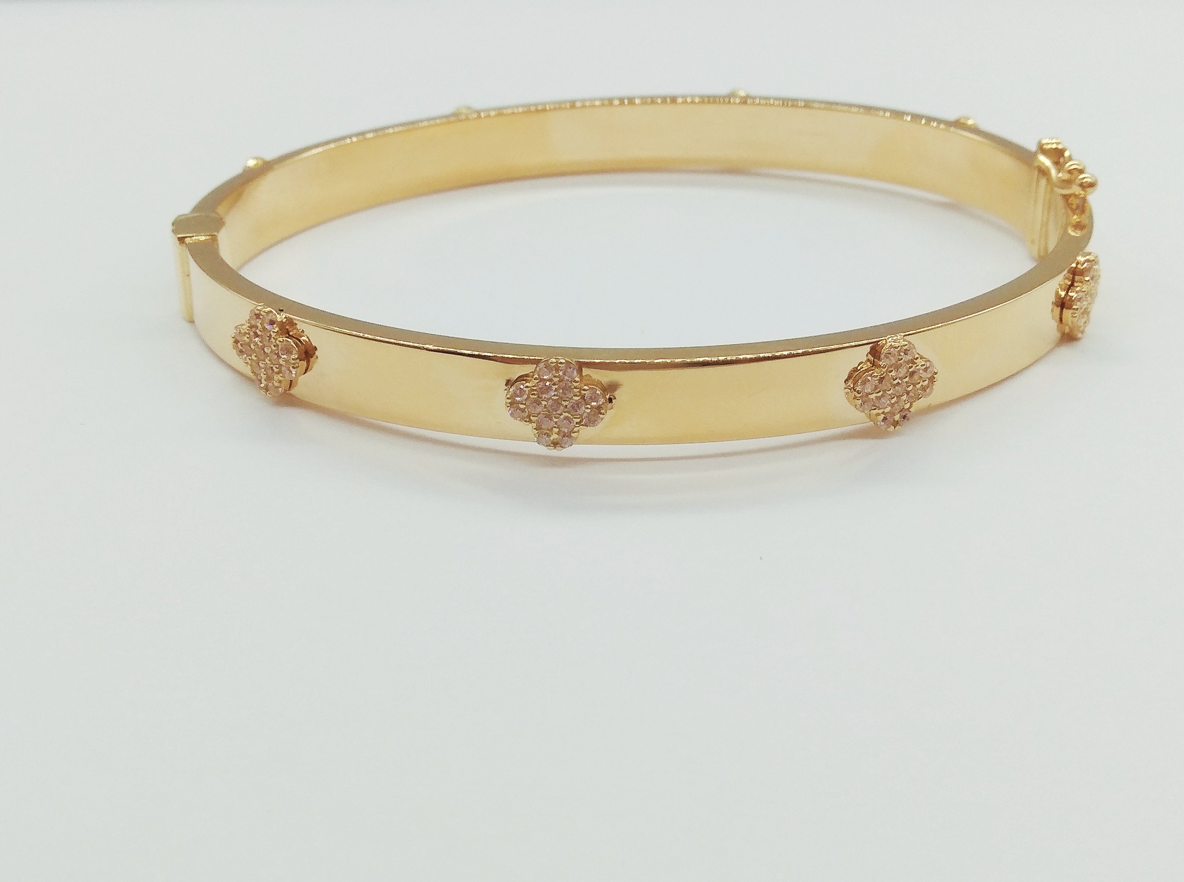 18K Pure Gold Elegant Bangle