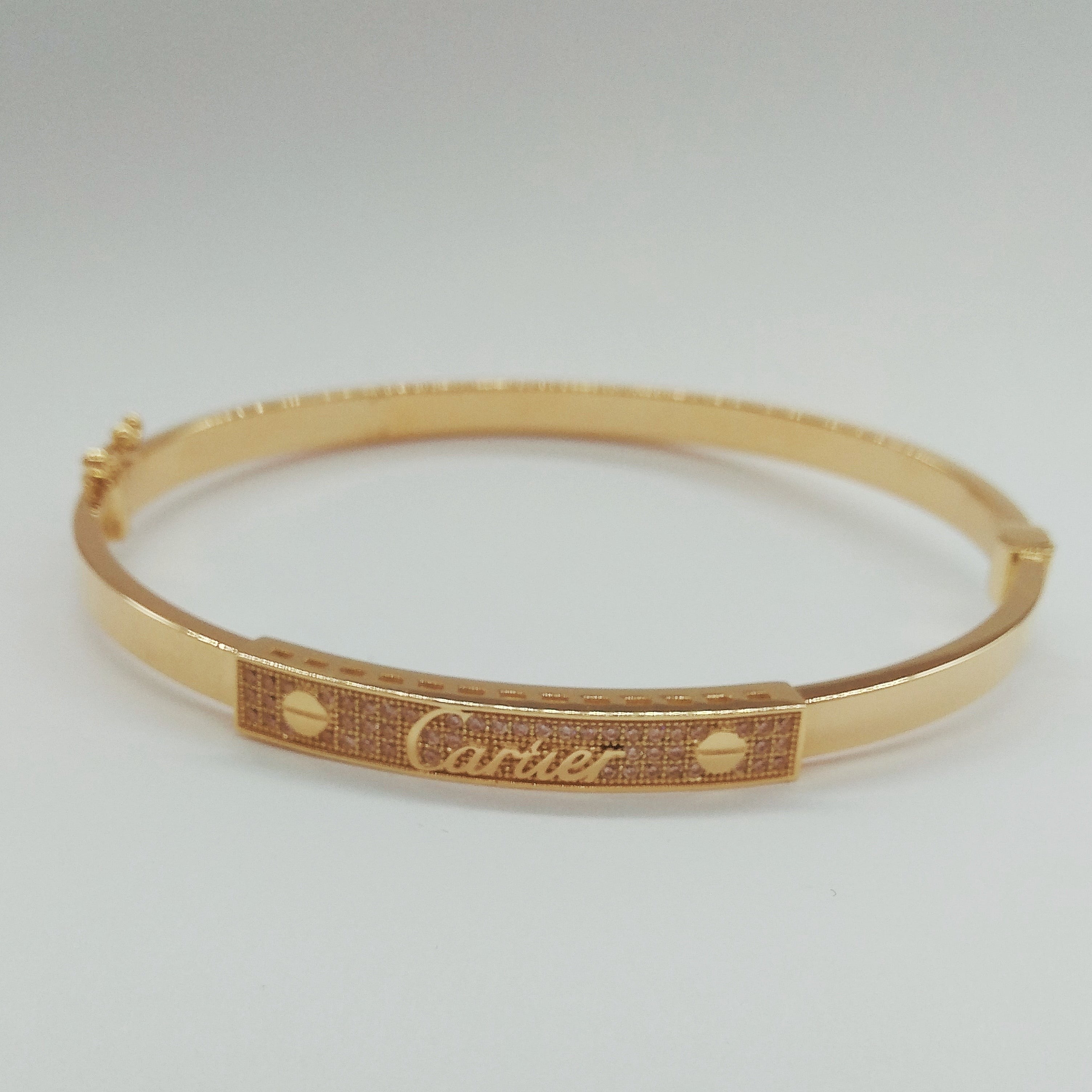 18K Pure Gold C.R Bangle