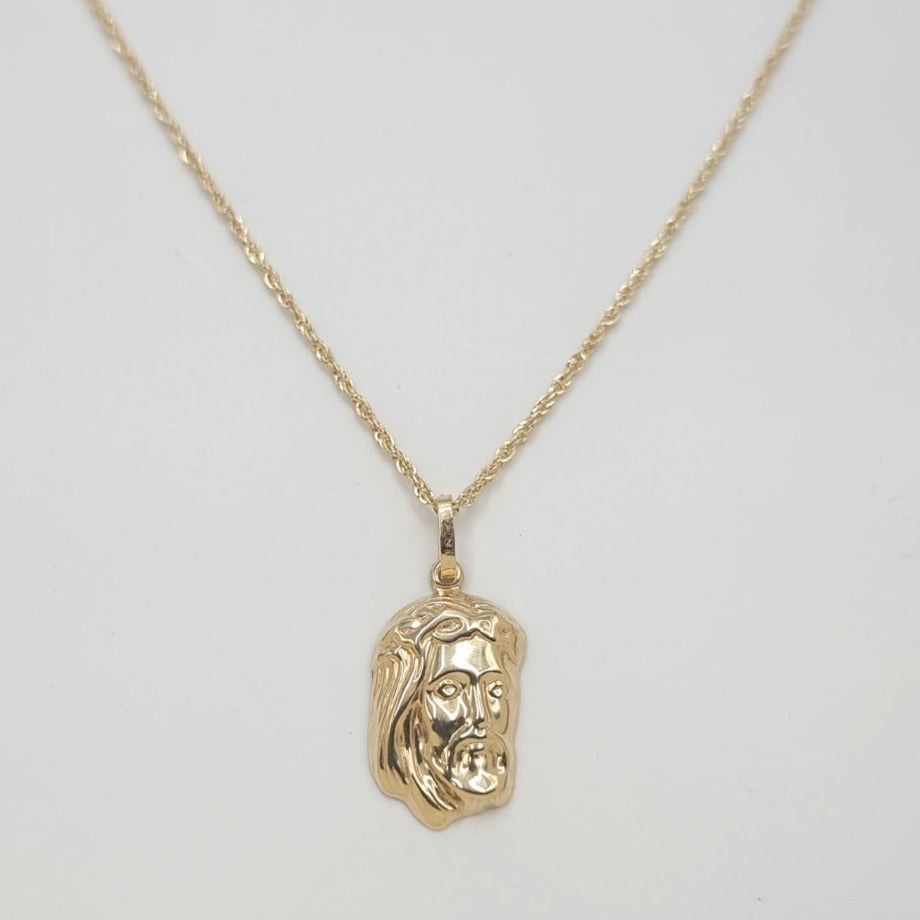 Jesus face necklace gold Outlet