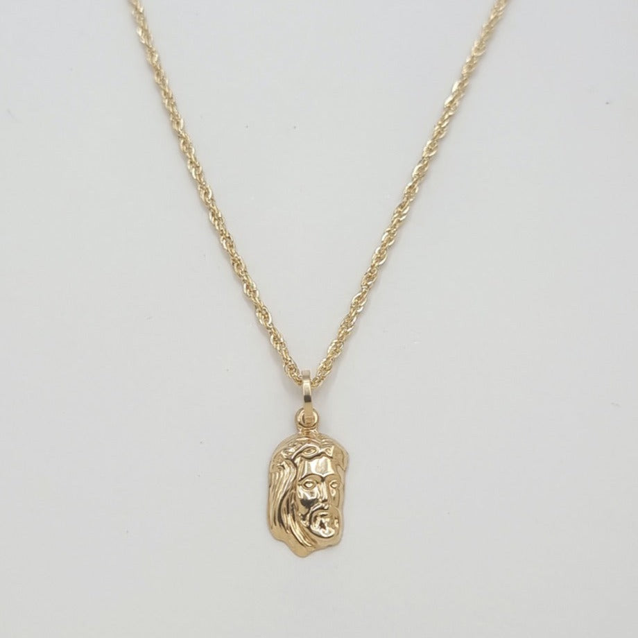 Jesus face necklace gold Outlet