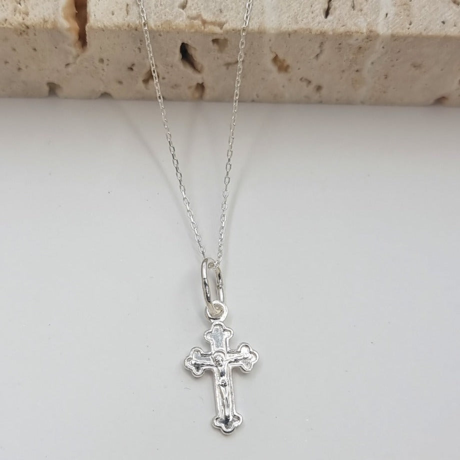 Real 925 Sterling Cross Necklace