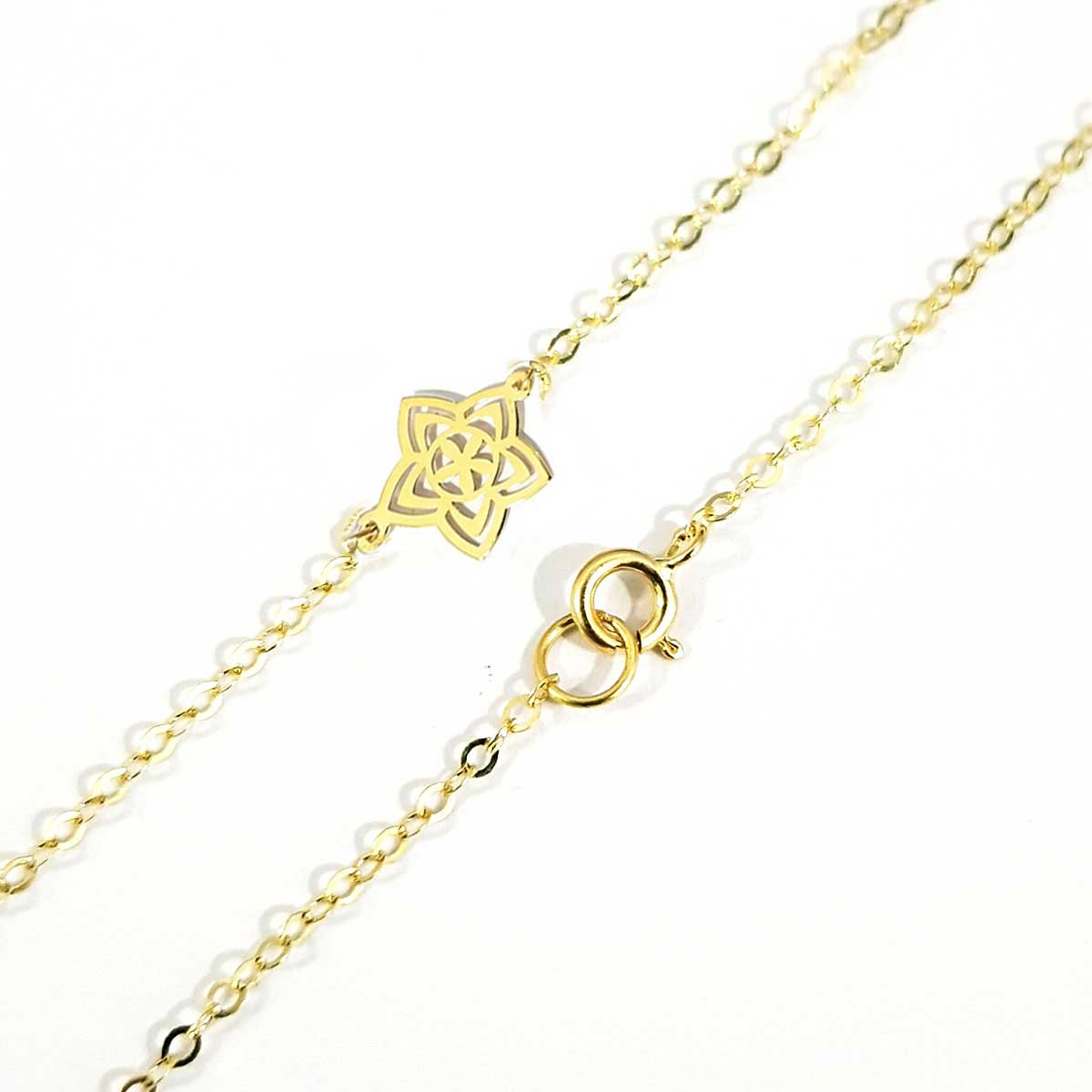 18K Pure Gold Star Design Bracelet