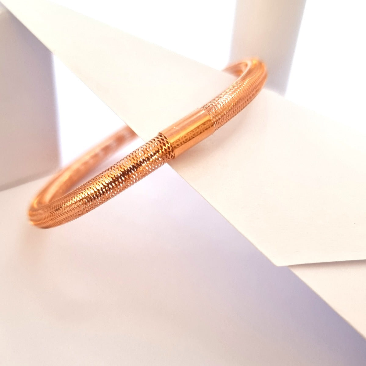 18K Pure Gold Giordini Elastic Design Bracelet