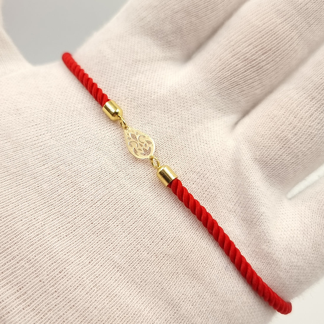 18K Pure Gold Thread Adjustable Bracelet