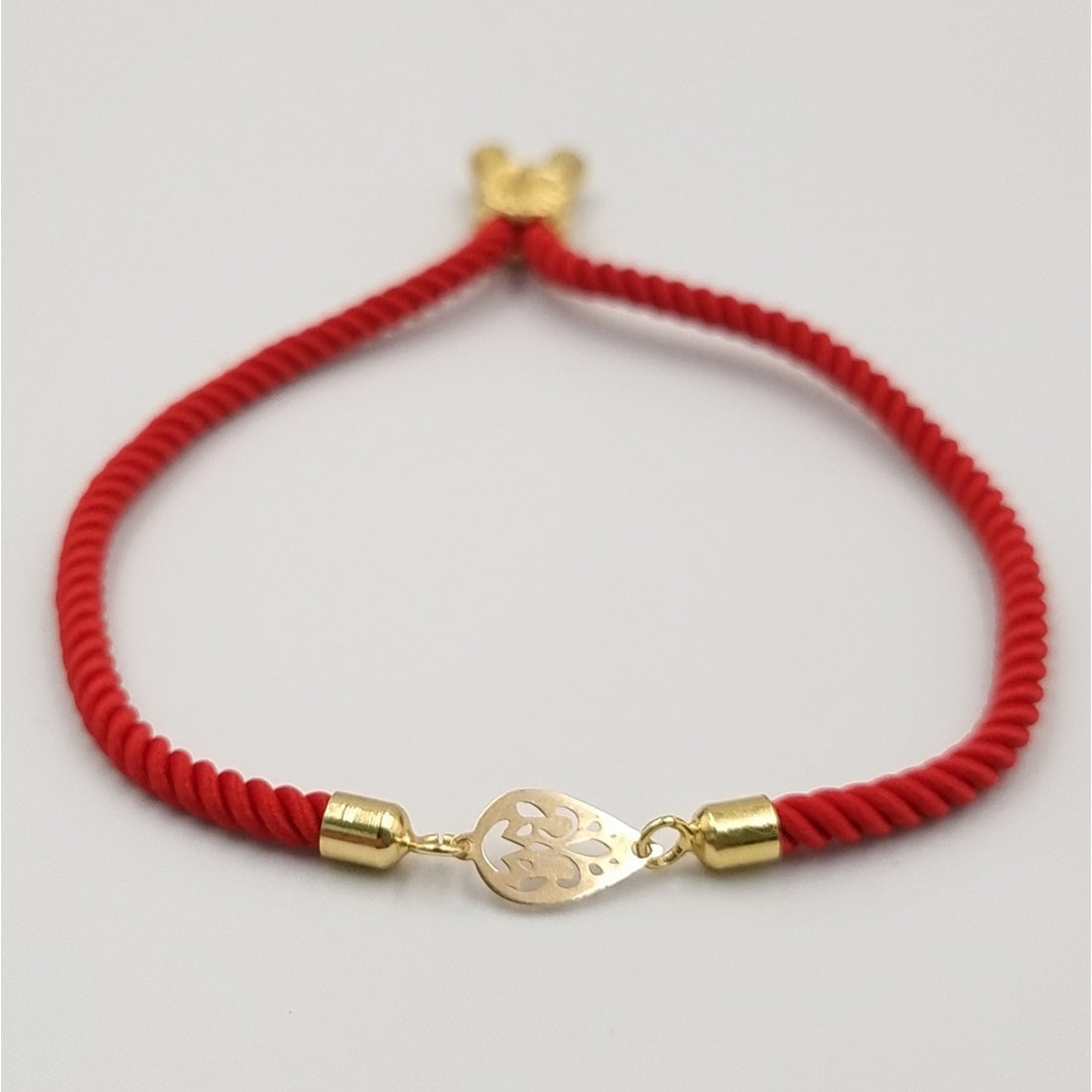 18K Pure Gold Thread Adjustable Bracelet