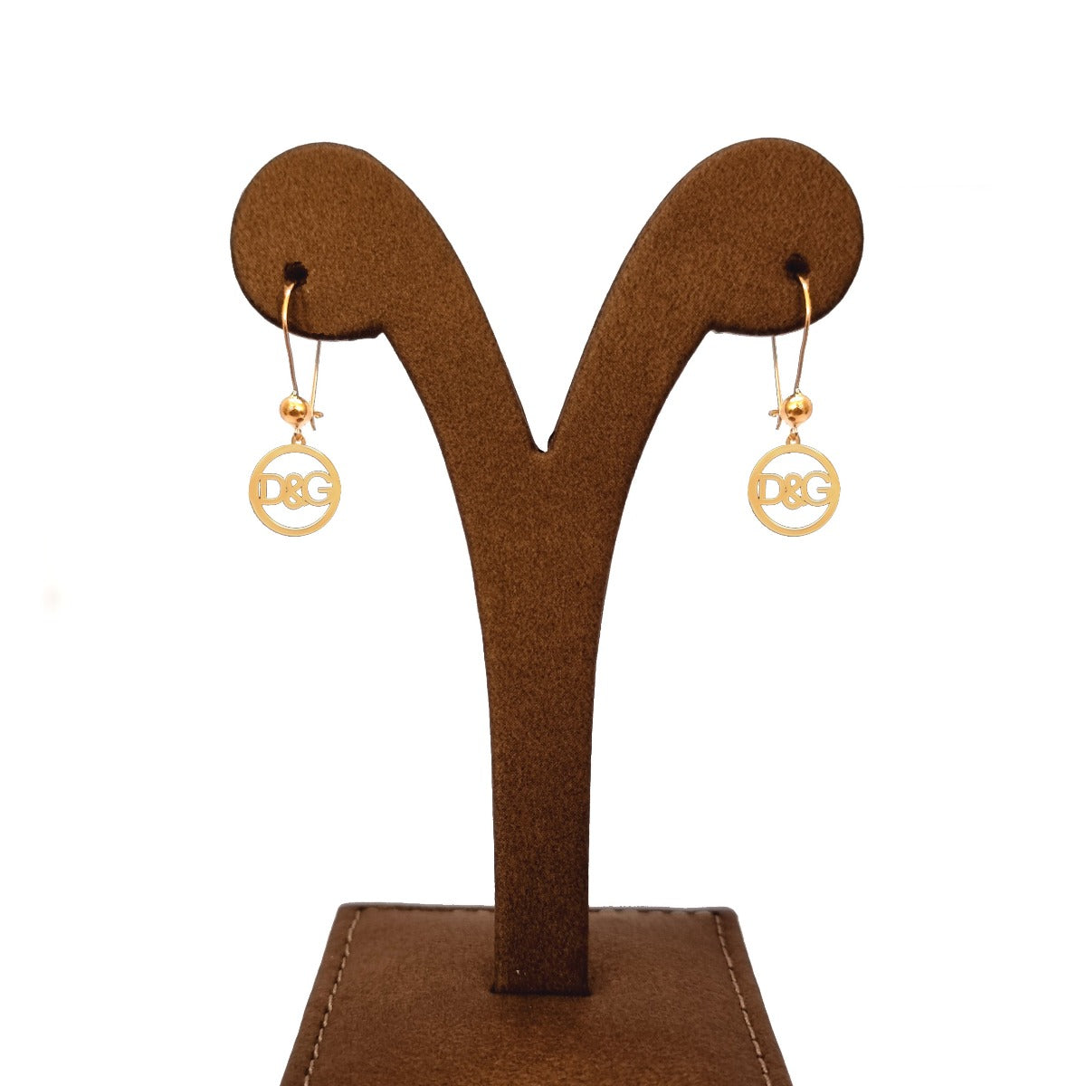 18K Pure Elegant Design Dangling Earrings