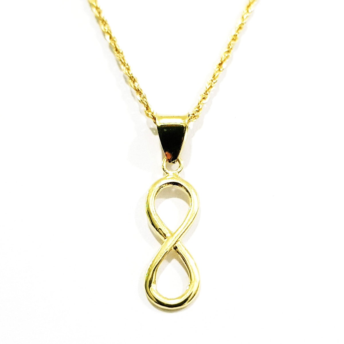Infinity Gold 18K Pure Gold Infinity Necklace | 18K Gold Necklace for Women