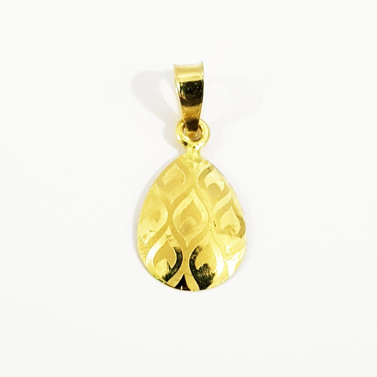 18K Pure Gold Fine Drop Necklace