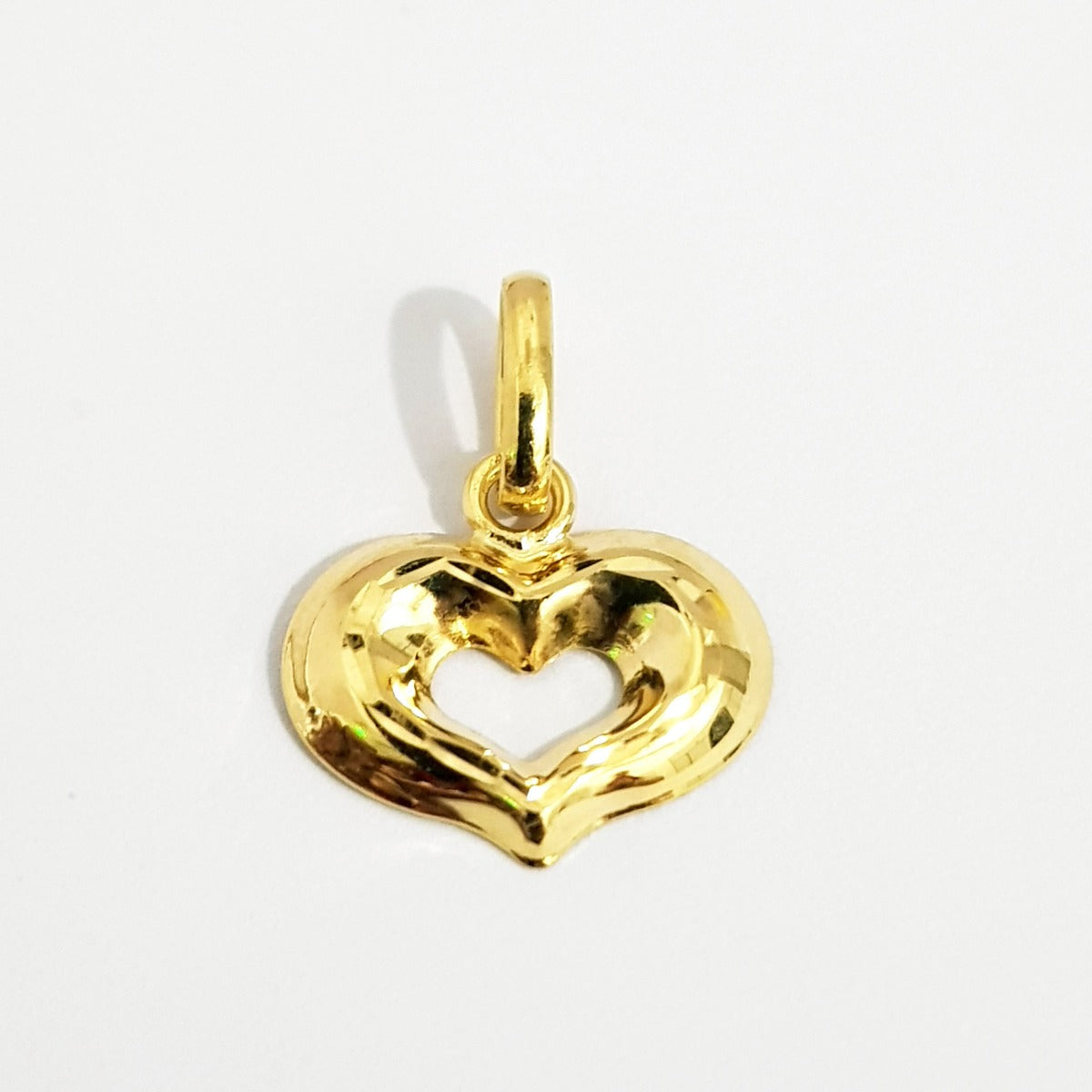 18K Pure Gold Heart Design Necklace