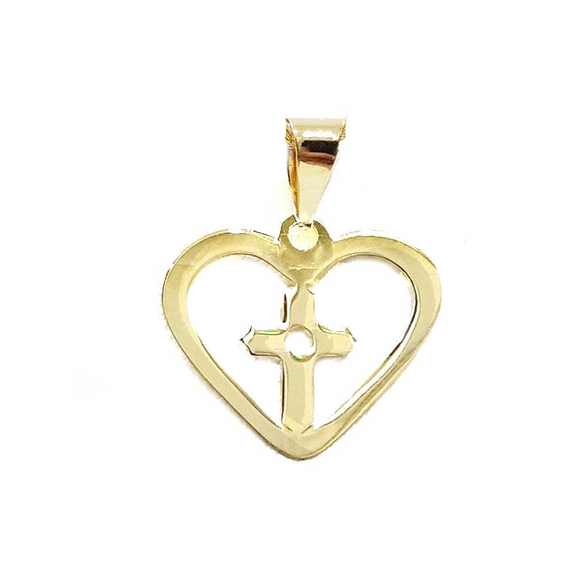 18K Pure Gold Heart Necklace