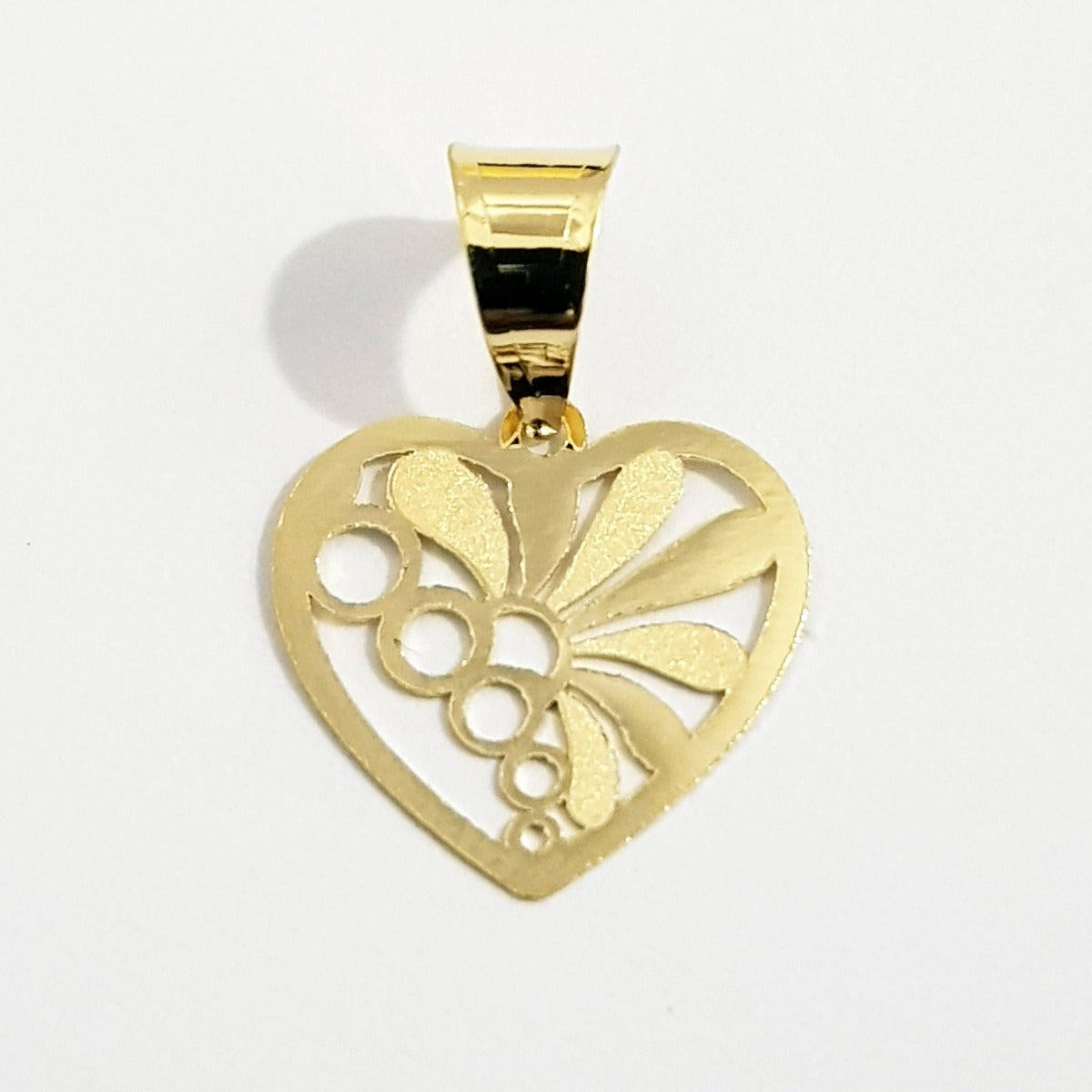 18K Pure Gold Heart Design Necklace