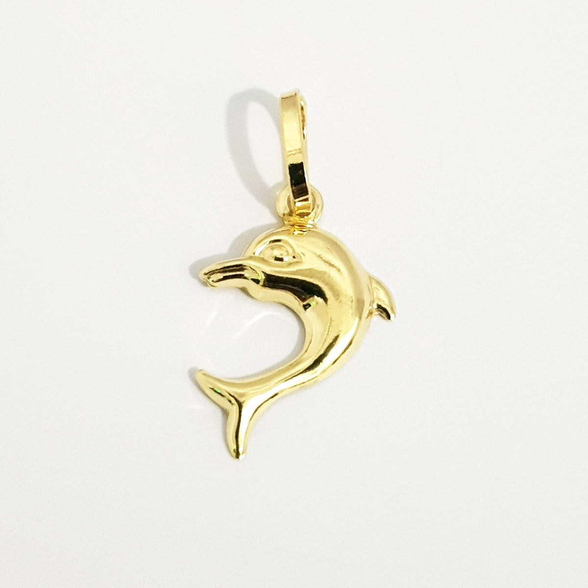 18K Pure Gold Dolphin Necklace