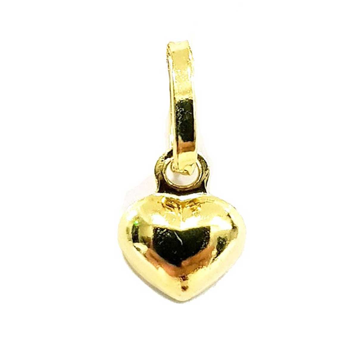 18K Pure Gold Heart Design Necklace