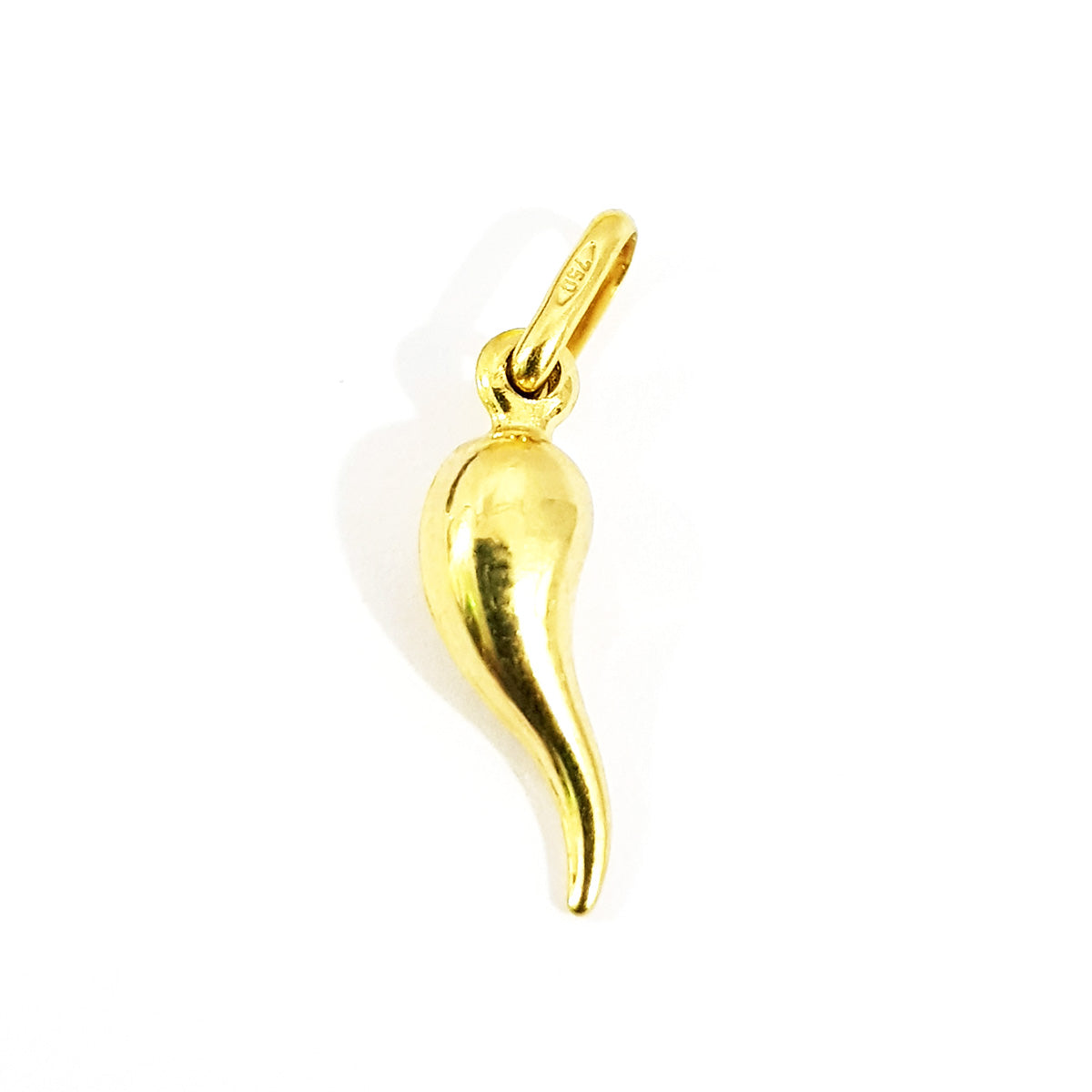 18K Pure Gold Horn Luck Necklace