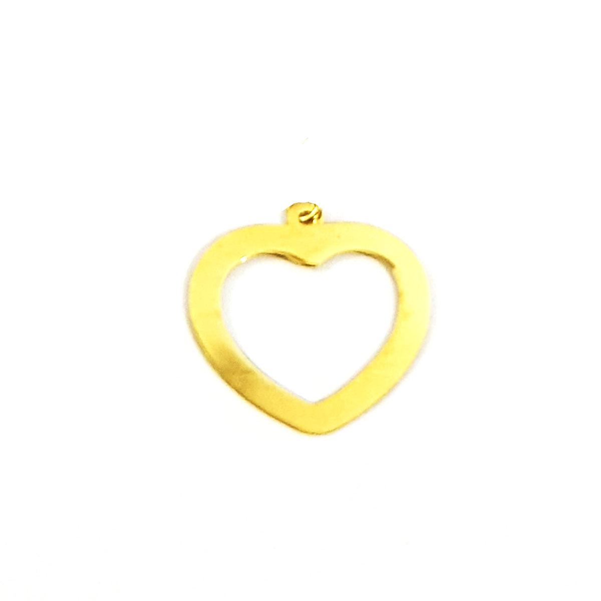 18K Pure Gold Heart Necklace