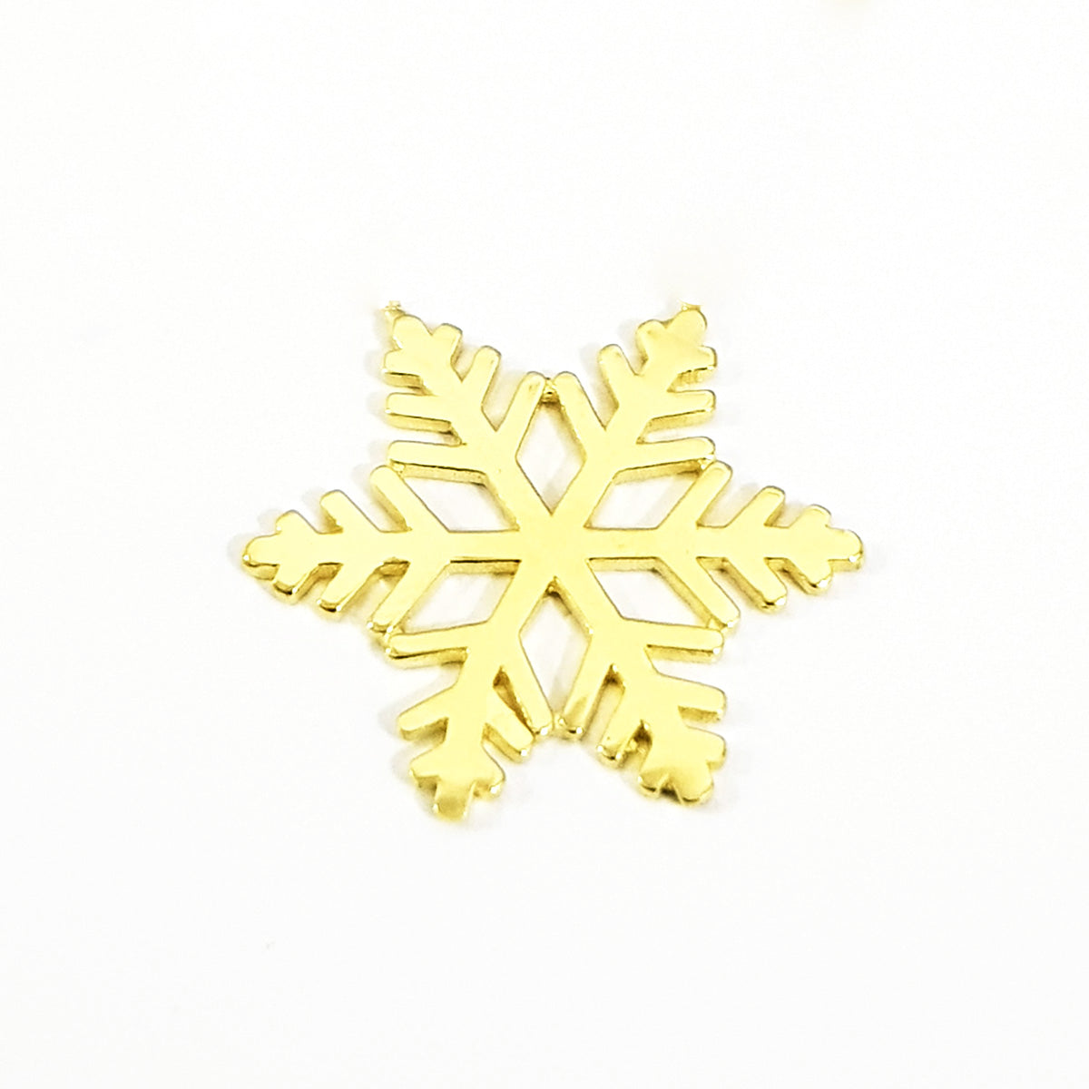 18K Pure Gold Snowflakes Necklace