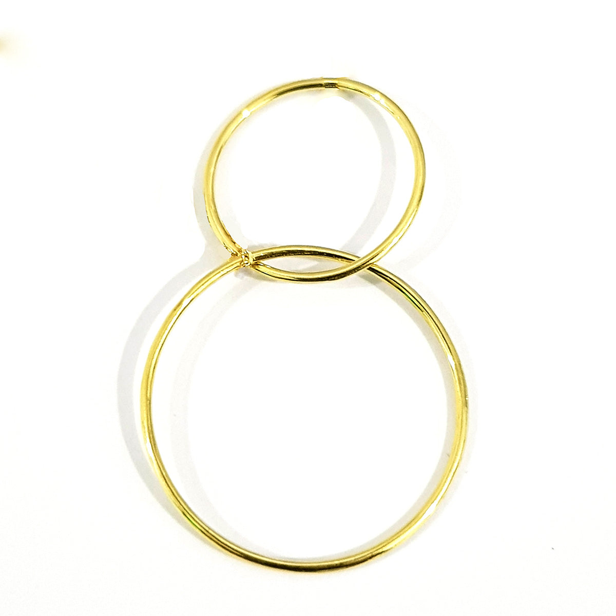 18K Pure Gold Ring Necklace