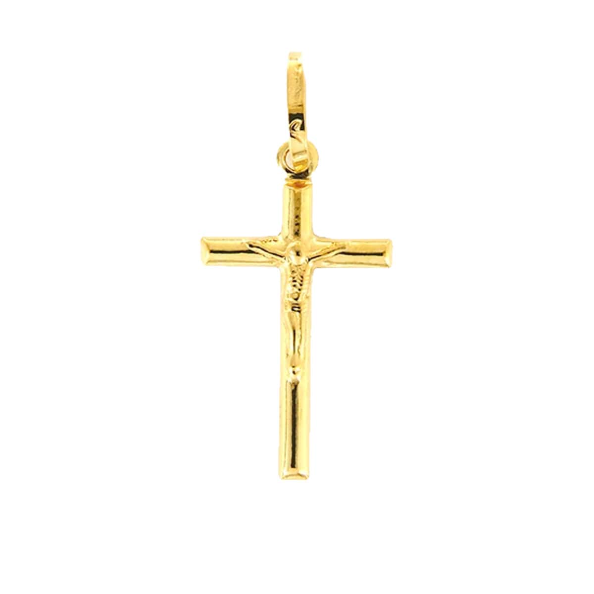 18K Pure Gold Jesus Cross Design Necklace