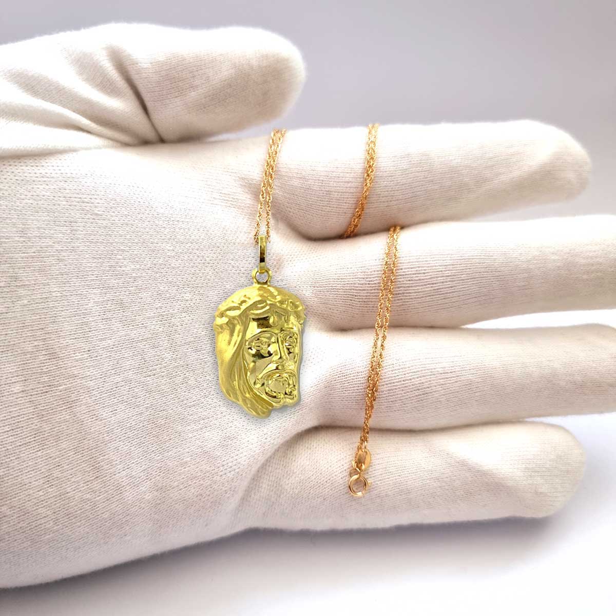 Jesus face necklace gold Outlet