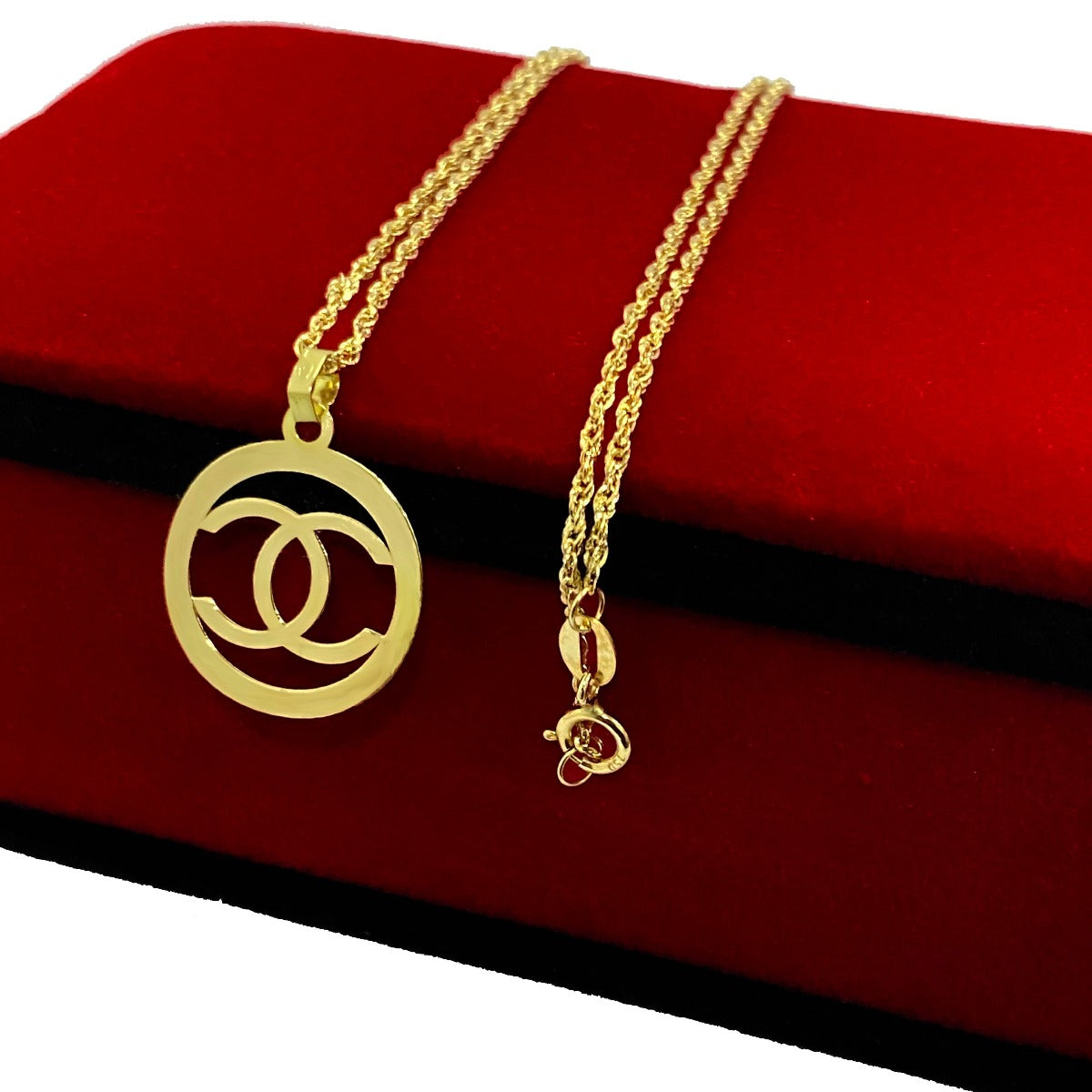 18K Pure Gold Elegant Necklace