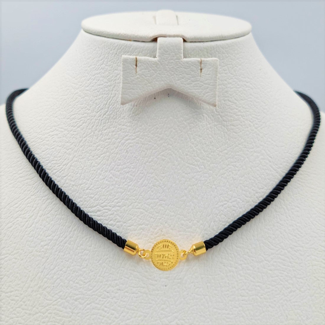 21K Pure Gold Thread Adjustable Coin Necklace
