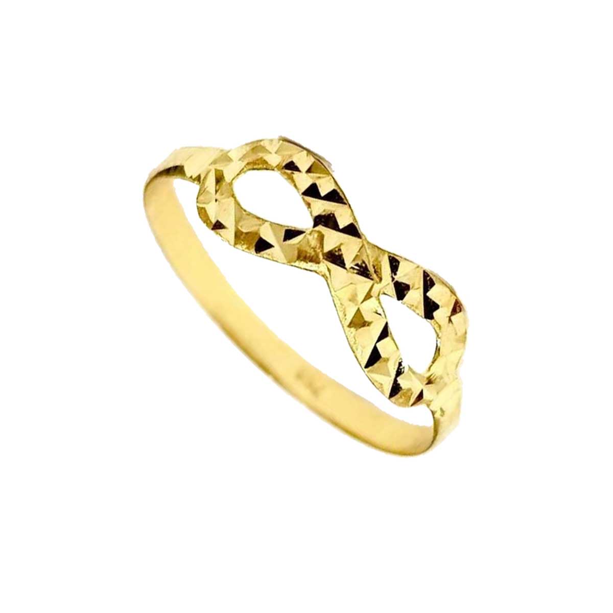 18K Pure Gold Infinity Ring | 18K Gold Rings | Engagement Rings