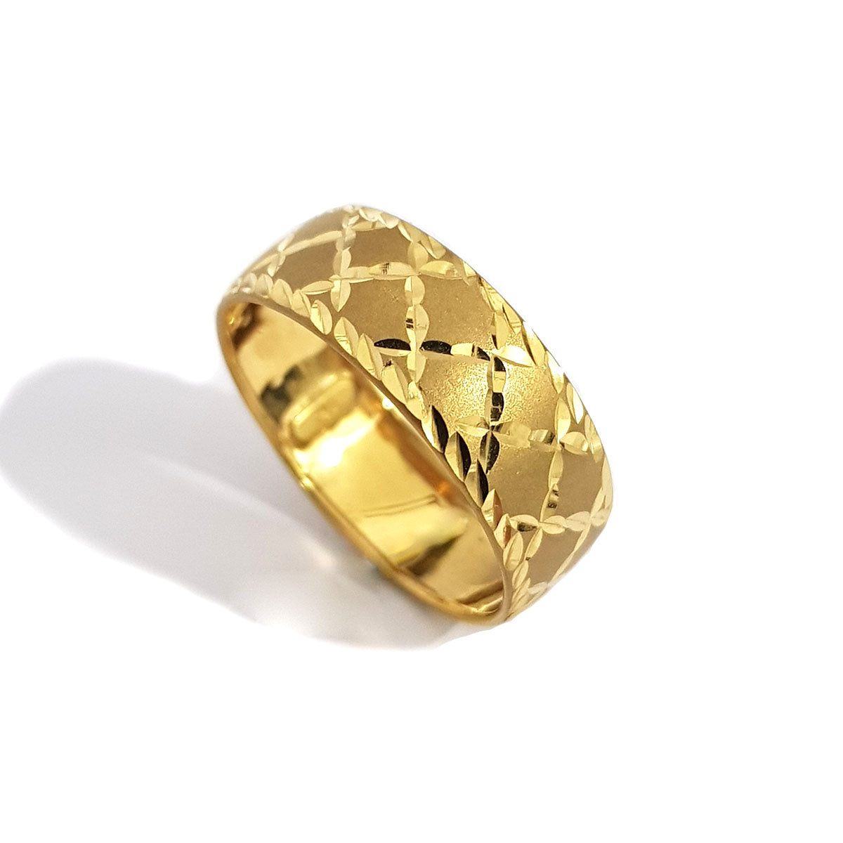 18K Pure Gold Elegant Design Ring