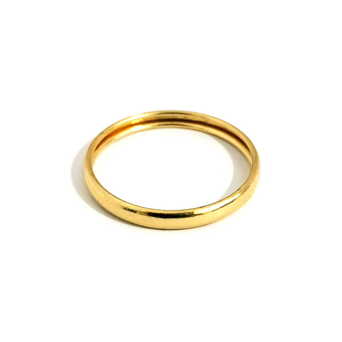 18K Pure Gold Plain Ring