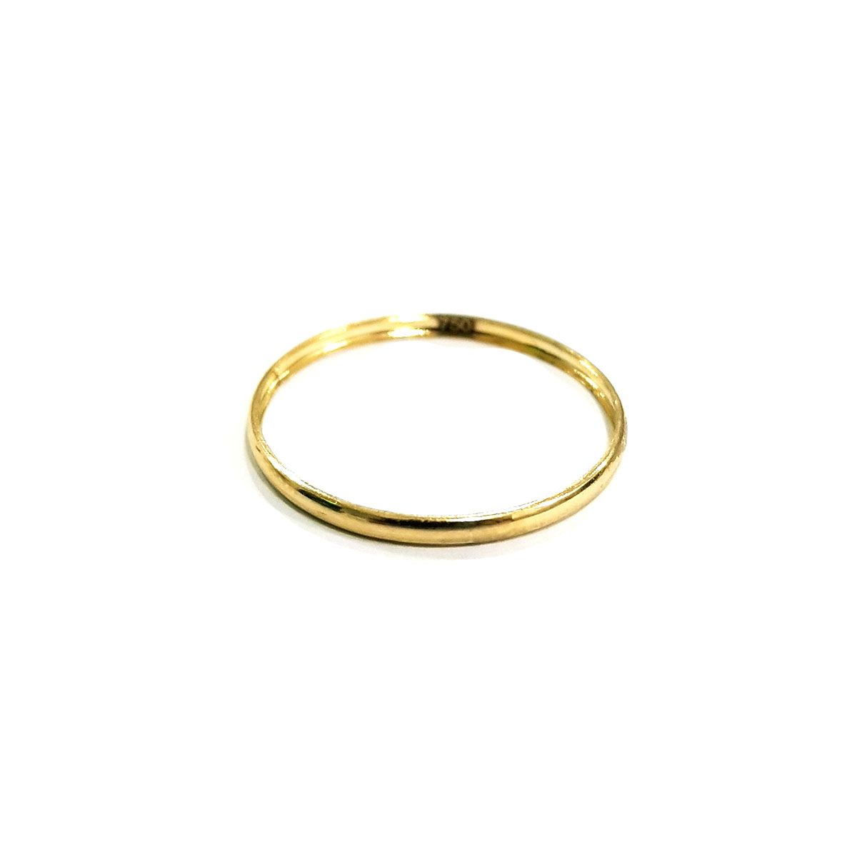 18K Pure Gold Plain Ring