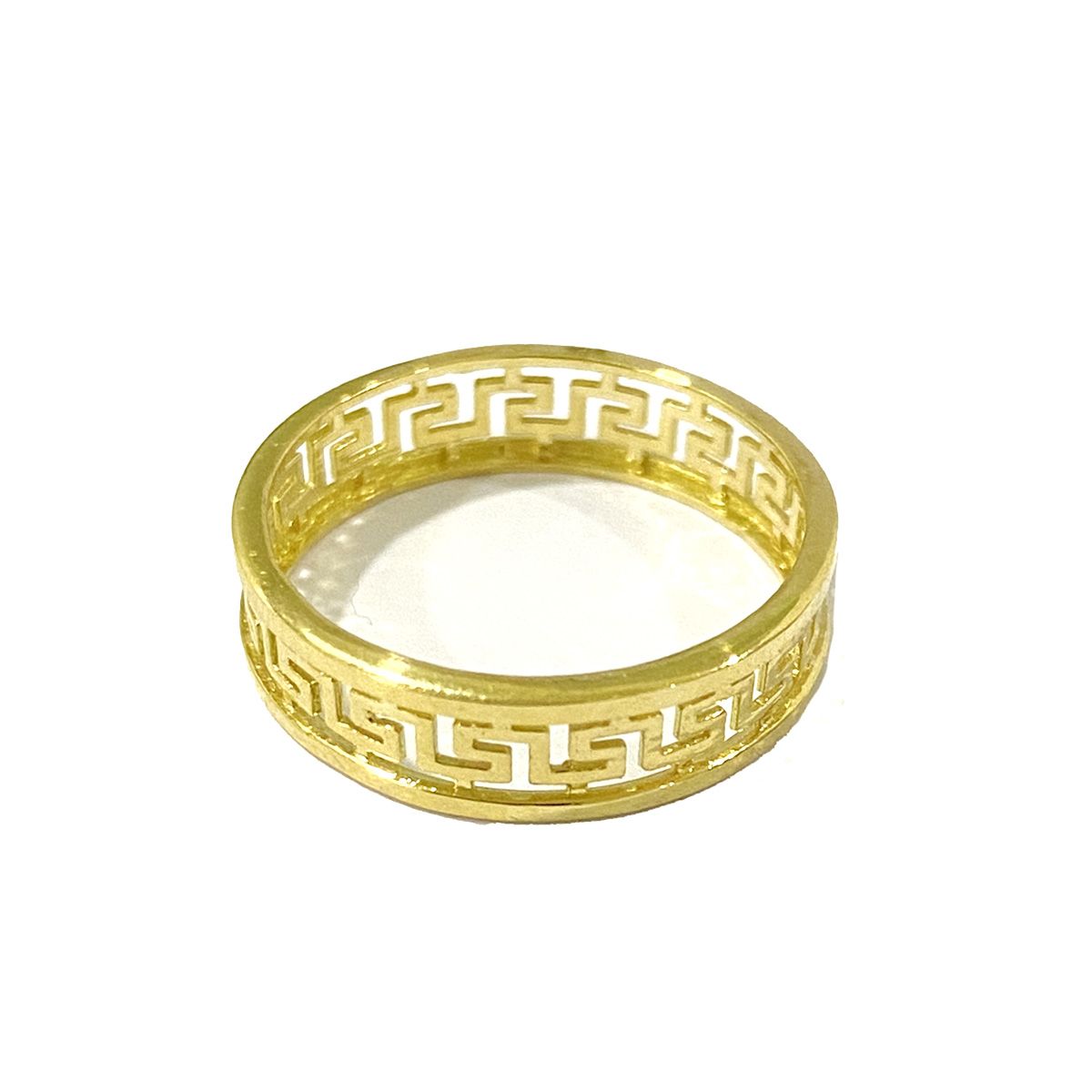 18K Pure Gold Versace Design Ring