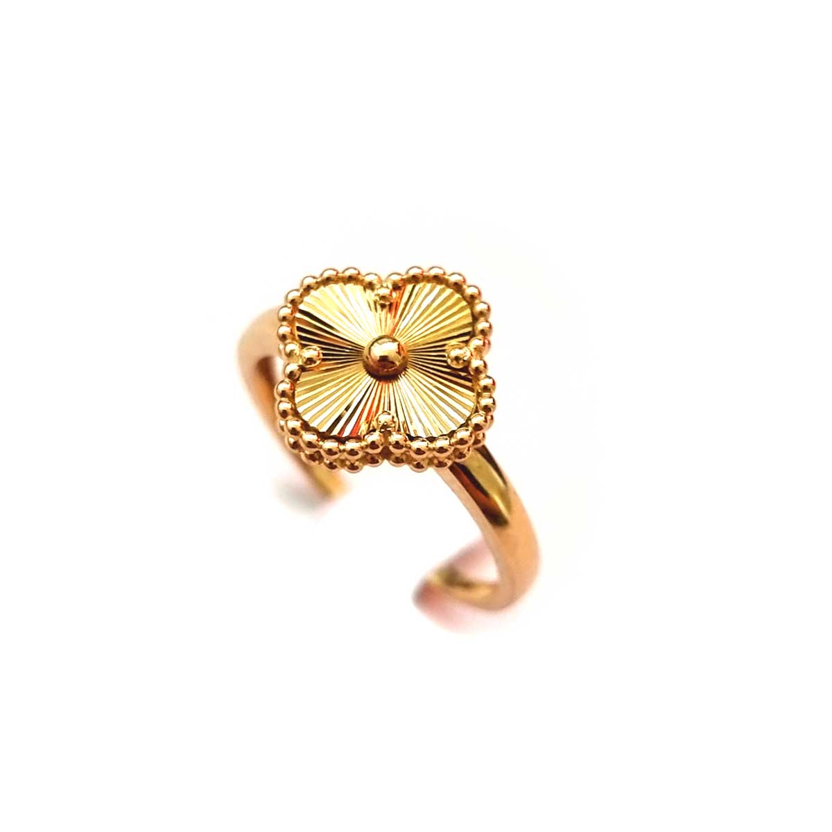 18K Pure Gold Elegant Ring