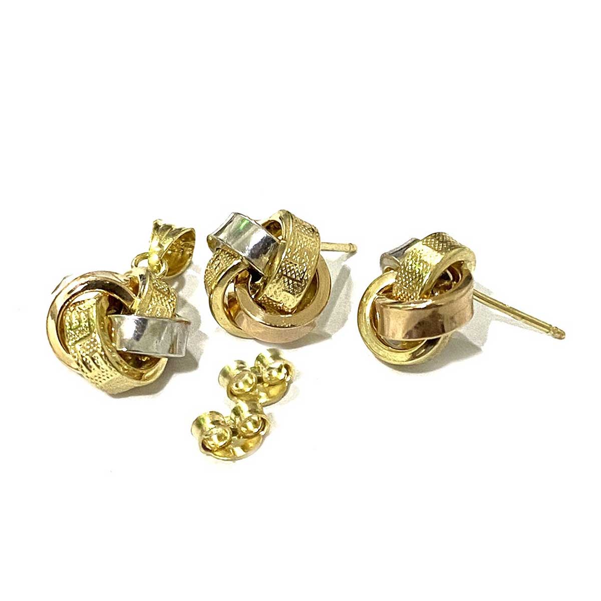 18K Pure Gold Love Knot Jewelry Set
