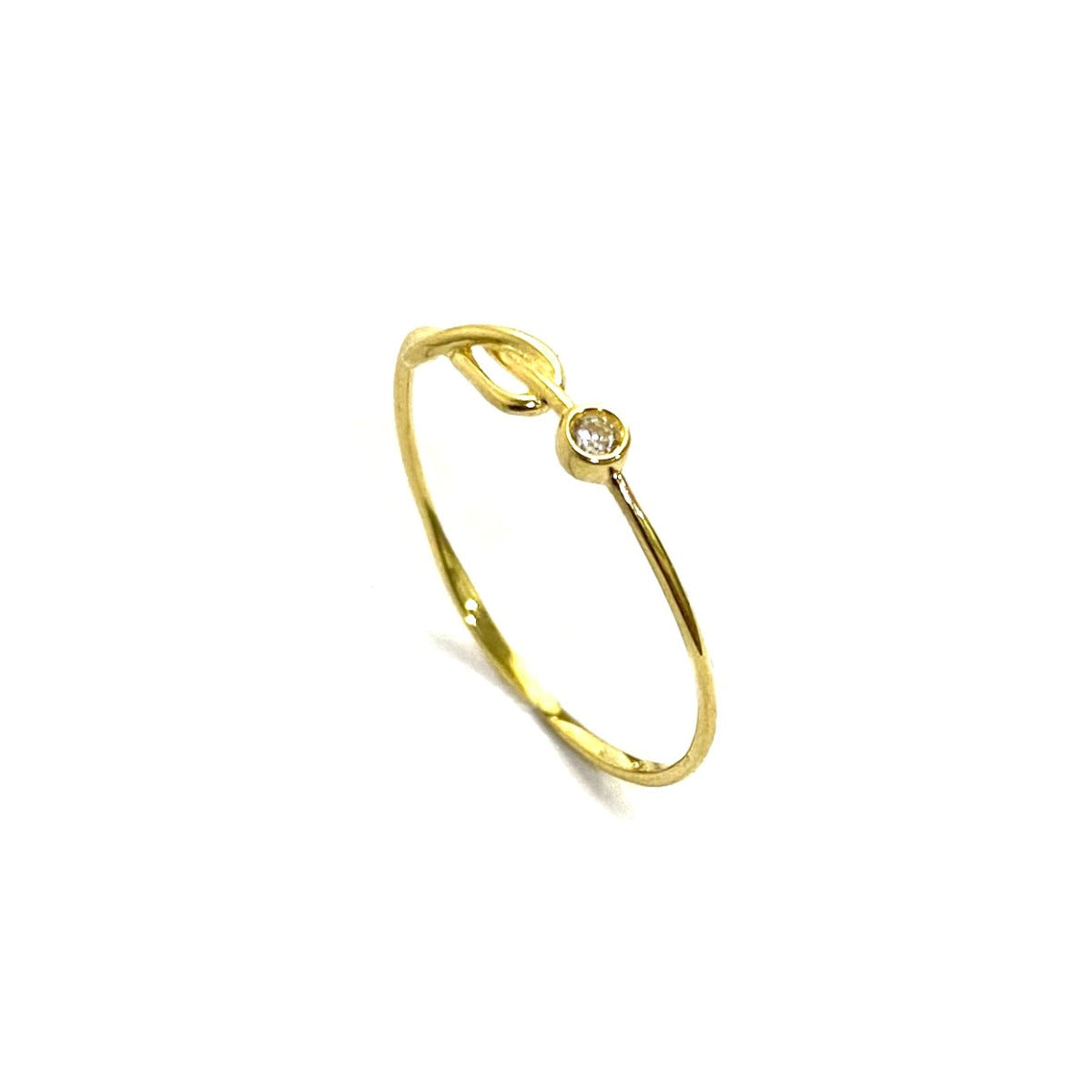 18K Pure Gold Infinity Design Ring